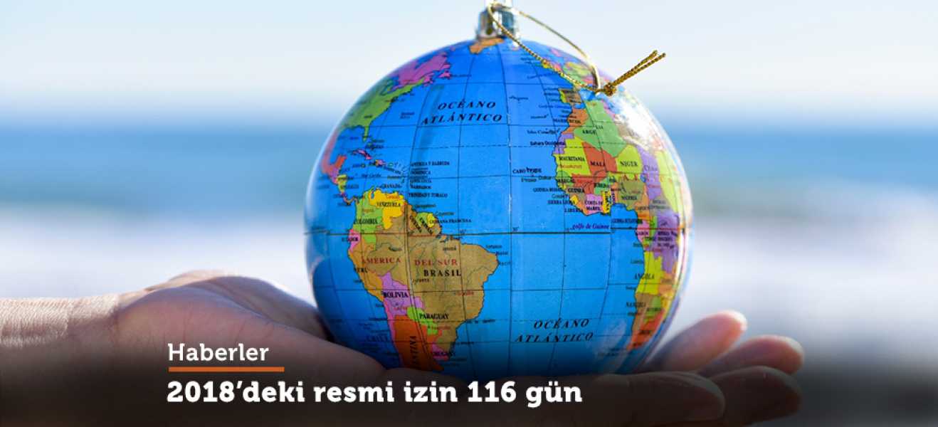 2018deki resmi izin 116 gün