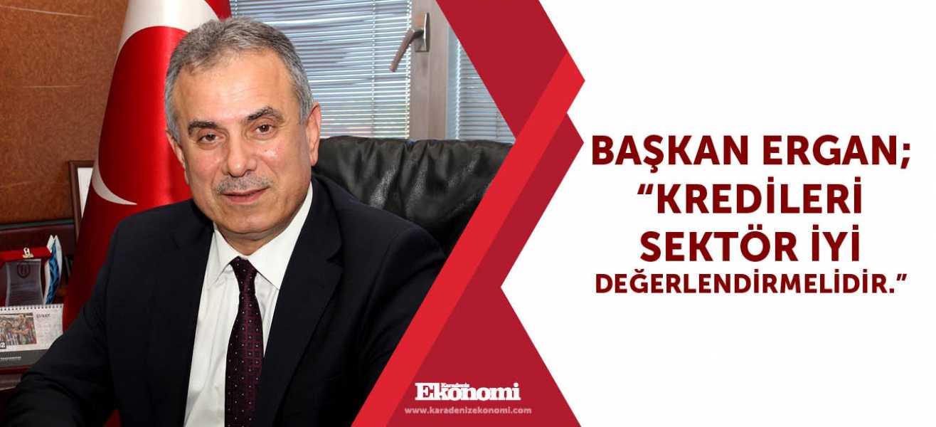 Başkan Ergan; Kredileri sektör iyi değerlendirmelidir.