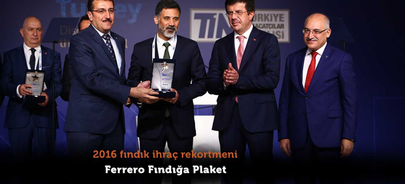 2016 FINDIK İHRAÇ REKORTMENİ