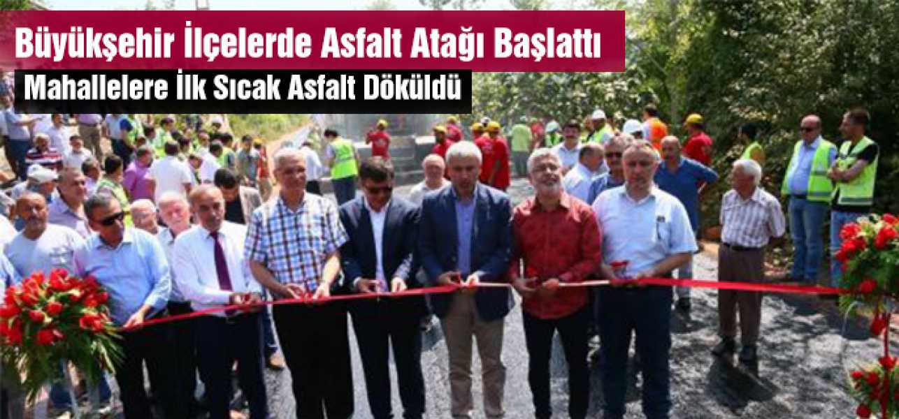 Ordu'da Mahallelere İlk Sıcak Asfalt Döküldü