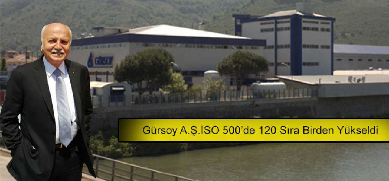 Gürsoy A.Ş. İSO 500'de 120 Sıra Birden Yükseldi!