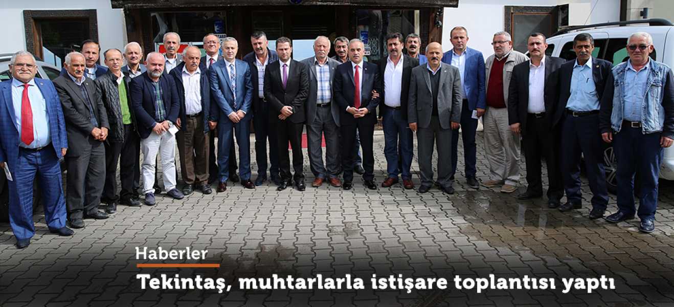 Muhtarlarla istişare toplantısı yaptı