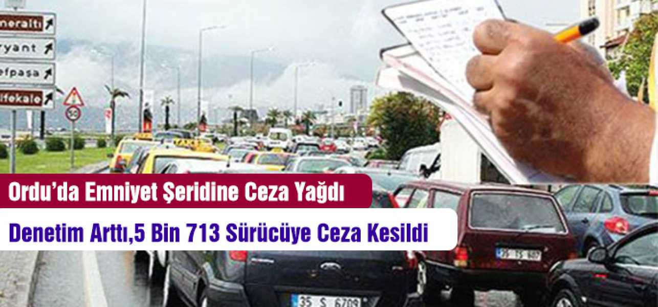 Emniyet Şeridine Ceza Yağdı