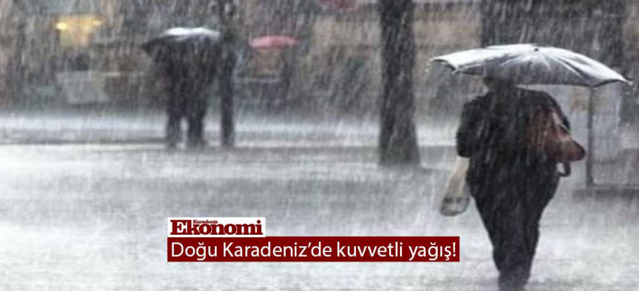 Doğu Karadeniz'de kuvvetli yağış!