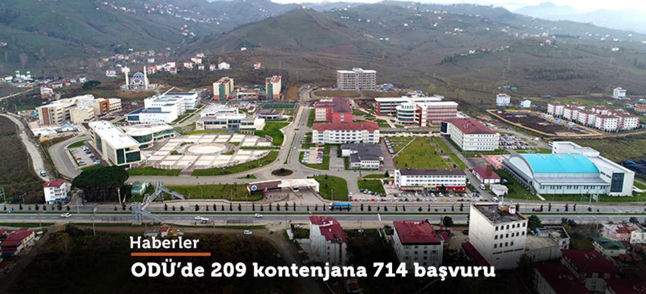 ODÜ'de 209 kontenjana 714 başvuru