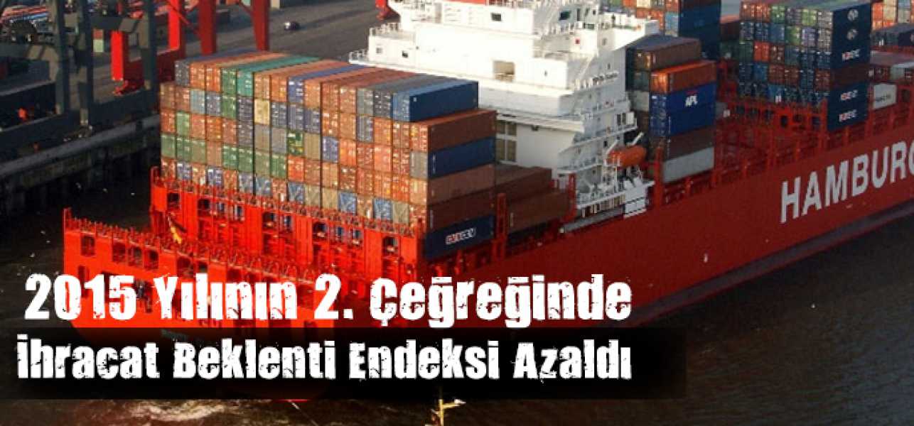 İhracat beklenti endeksi 2. çeyrekte azaldı