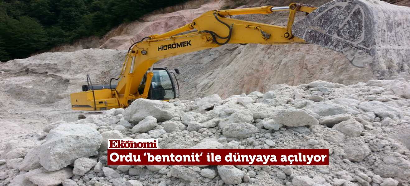 Ordu bentonit ile dünyaya açılıyor