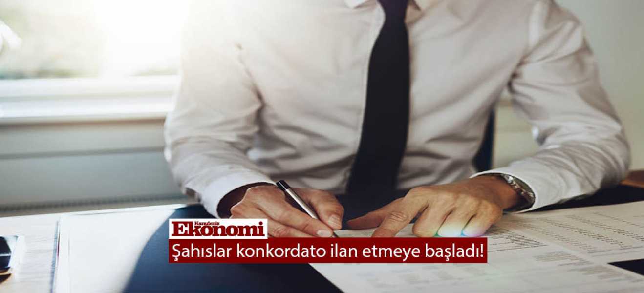 Şahıslar konkordato ilan etmeye başladı!