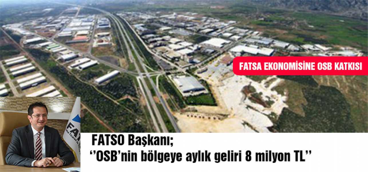 FATSA EKONOMİSİNE OSB KATKISI