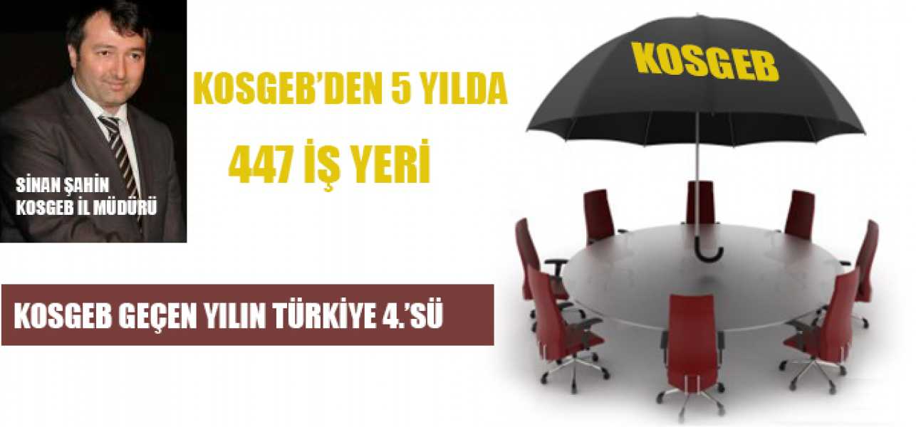  Kosgebden 5 Yılda 447 İş Yeri